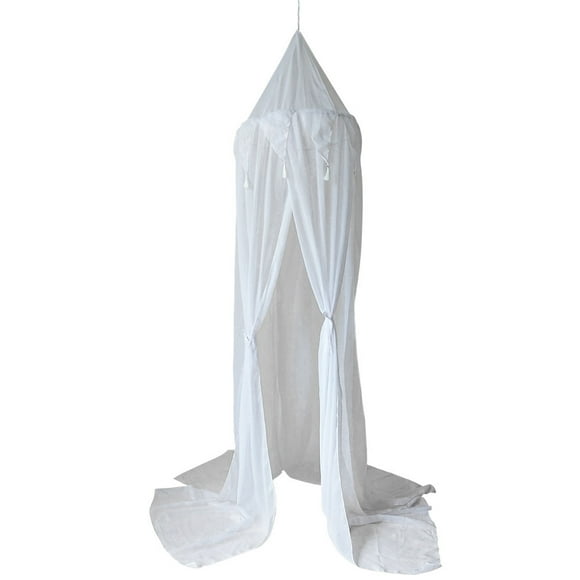 Bed Canopy Triangle Lace Chiffon Bed Canopy for Baby Cot Twin Size Bed