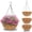 4 Pack-12 Inch, variant on Studyset 12 Inch/14 Inch Hanging Planters with Coco Liner, Metal Chain Hanging Baskets, Round Hanging Flower Pots for Porch Balcony Garden Patio Decor