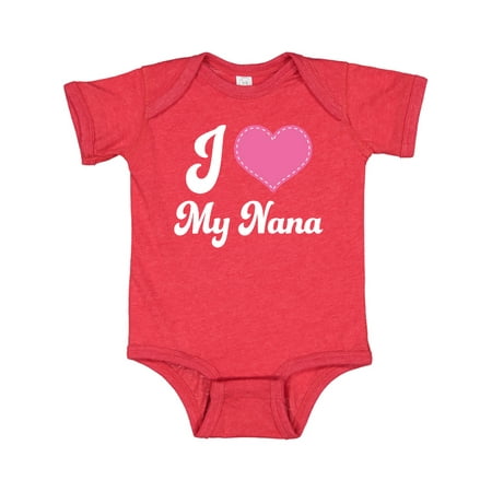 

Inktastic I Love My Nana Gift Baby Boy or Baby Girl Bodysuit