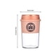 thumbnail image 4 of Cateissary Botella de agua con tapa Taza de café de 300 ml Portátil para interiores Boca ancha Reutilizable Estudiante Ciclismo Beber Taza Mostrada Rosado, 4 of 6
