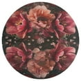 thumbnail image 3 of Boho Vintage Floral Floral Medallion Round Rug - Small Round Area Rug, Soft Non-Slip Machine Washable Bedroom Mat Indoor Accent Entry Carpet for Office Desk Dorm Hallway, 3 of 6