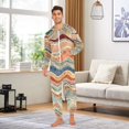 thumbnail image 5 of IAUYY Unisex Adult Onesie Pajamas Ultra-Soft Crystal-Soft Fabric, Halloween Adult Onesie Pajamas Adults,With a Zipper Plus Size Onesie Pajamas, Earth Tones, 5 of 7