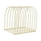 thumbnail image 4 of Organizador de archivos de escritorio, soporte de archivos de metal, estable, resistente, multiusos, para almacenamiento de carpetas Oro, 4 of 9