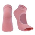thumbnail image 1 of Paquete de 2 calcetines deportivos Yuyangstore para mujer gimnasio yoga antideslizantes color naranja, 1 of 8