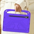 thumbnail image 5 of TECH CIRCLE Kids Case for Galaxy Tab S9 FE Plus/S9 Plus/S8 Plus/S7 FE/S7 Plus 5G Case 12.4", Lightweight Shockproof Rugged Protective Handle Stand Kids Friendly EVA Case with S Pen Holder,Purple, 5 of 6