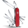 thumbnail image 2 of Huntsman Couteau de Poche (15 Fonctions, Ciseaux, Scie à Bois, Tournevis) Rouge - Rouge, Taille Unique, 2 of 7