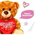 thumbnail image 4 of Oso Ozark PELUCHERIA Caramel Peluche 40 cm Osito Love Heart, 4 of 5