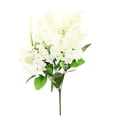 thumbnail image 4 of 1 Bundle Artificial Flowers, Fake Silk Hyacinth Flowers, UV Resistant Bulk for Wedding, Plastic Memorial Bouquet for Home Decoration, No Fade Florals, Blooms Table Centerpieces Decor, 12.99 in,White, 4 of 6