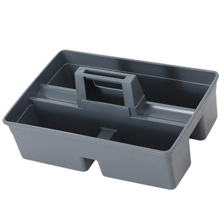 

3 Dividers General Purpose Tool Caddy Executive Series Carry Caddy Plastic Tote with Handle