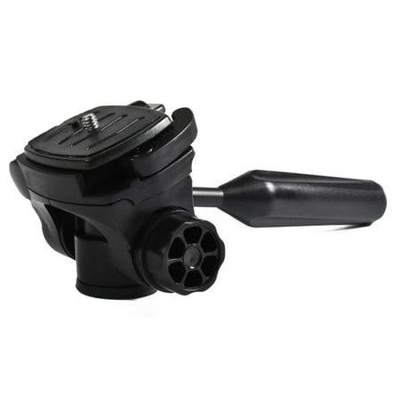 Tripod Pan for Head, 360° Rotation 90° Tilt 3-D Tripod for Head 3/8" Thread 1/4"