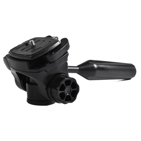 Necvior Tripod Pan for Head 360&deg; Rotation 90&deg; Tilt 3-Dimensional Tripod for Head Mount with 3/8 Inch Thread 1/4 Inch Screw for Tripod Monopod