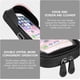 thumbnail image 5 of Soporte para teléfono celular de bicicleta impermeable de 360° con pantalla táctil de TPU impermeable para teléfono inteligente de 6,4 pulgadas brillar Electrónica, 5 of 5