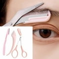 thumbnail image 2 of YSABOXY Woman Men Eyebrow Trimmer Scissors With Comb Hair Removal Grooming Shaping, 2 of 5