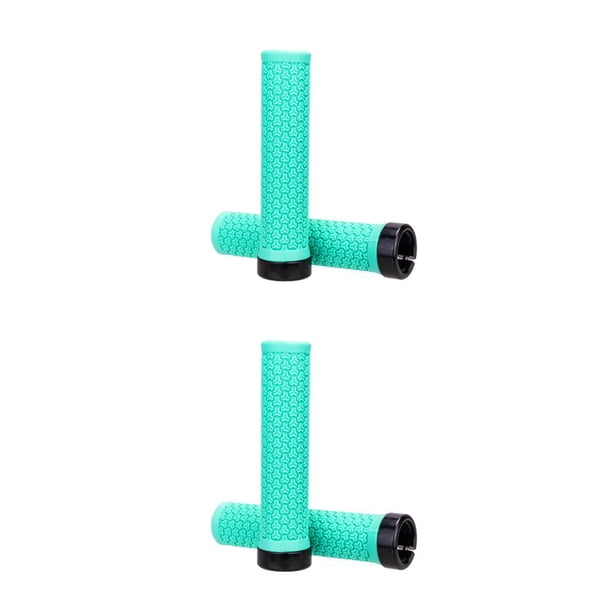 Greeniant 2 piezas manillar de bicicleta de montaña antideslizante cubierta a prueba de golpes reemplazo de aleación de aluminio manillar Azul 2piezas