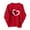 Red-graphic sweatshirts for women heart, variant on Womens Crewneck Pullover Sweatshirts Cute Heart Print Long Sleeve Shirt Loose Fit Casual Fleece Lined Sweatshirt Fancy Tops Red XL
