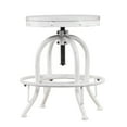 thumbnail image 3 of Industrial Adjustable Height Swiveling Stool White, 3 of 7
