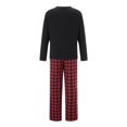 thumbnail image 4 of RUINIXCW Christmas Pajamas for Family Matching Pajamas Set Xmas Jammies Holiday Outfit for Couples Women Men PJS Set Plaid Sleepwear Loungewear, 4 of 7