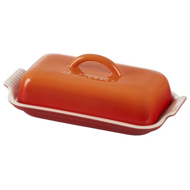 Mantequera Le Creuset de gres Heritage Flame Color
