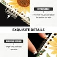 thumbnail image 3 of FORMRS 1-Subject Spiral Notebook 8" x 5" College Ruled 60 Refillable Sheet A5 Hard Cover, 2 Pack, Sunflowers and Leaves Pattern, 3 of 7