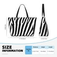 thumbnail image 4 of Disketp Zebra Bolsa de Playa de Gran Capacidad, Bolso Impermeable y a Prueba de Arena para Mujer, Ideal para Playa, Piscina y Natación, 4 of 7