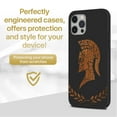 thumbnail image 2 of Case Yard Wooden Case for iPhone-11-Pro-Max Soft TPU Silicone cover Slim Fit Shockproof Wood Protective Phone Cover for Girls Boys Men and Women Supports Wireless Charging Legionary Design, 2 of 7
