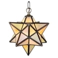 thumbnail image 2 of 12 Inch Wide moravian star beige iridescent Pendant, 2 of 2