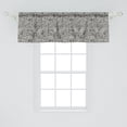 thumbnail image 2 of Ambesonne Vintage Window Valance, Ornate Romantic Roses Pattern Lace Style Backdrop and Victorian Inspirations, Curtain Valance for Kitchen Bedroom Decor with Rod Pocket, 54" X 18", Dark Taupe Cream, 2 of 3