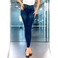 thumbnail image 2 of Pack de 2 Leggins Mujer Unitalla Mezclilla Faja Alta Estilo Pantalón Mezclilla Jegging Tiro Alto, Mallon licra Cómodos Elásticos, 2 of 5