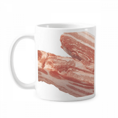 

Fat Pork Raw Meat Food Texture Mug Pottery Cerac Coffee Porcelain Cup Tableware