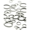 Cousin DIY Open 4, 6 & 8mm Jump Rings, Silver Finish, 84 Pc Pack