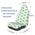 thumbnail image 3 of Balery Cute Crocodile Funda de Asiento para Auto con Diseño - Cubierta Frontal Suave y Transpirable con Protector Antideslizante- 1 Unidad, 3 of 5