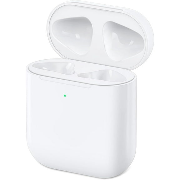 Wireless Charging Case Compatible with AirPods 2& 1, Case Replacement for AirPods 1 st& 2nd with Bluetooth Pairing Sync Button, Earbuds Not Included