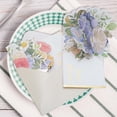 thumbnail image 4 of Unique Bargains Pops Up Bouquet Card 3D Greeting Cards with Envelope Blue, 4 of 7