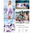thumbnail image 5 of Luxury Purple Tulip Beach Towels Oversized Super Absorbent, Watercolor Spring Rustic Floral Lightweight Bath Towel Quick Dry Sets For Bathroom/Pool/Rv Camping/Beach Play/Gym Room/Picnic 31"x62", 5 of 8