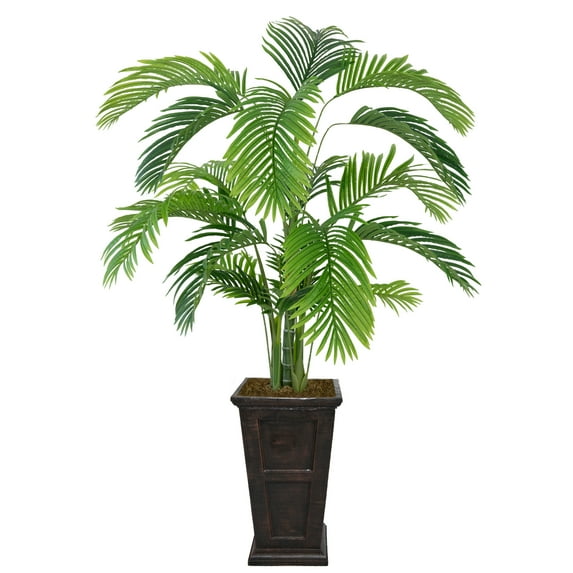Artificial Faux Real Touch 6.59 Feet Palm Tree With Planter