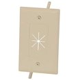thumbnail image 1 of 1-Gang Cable Plate w/Flexible Opening - Ivory, 1 of 5