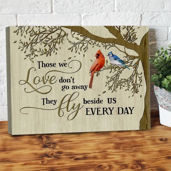 Kna Prints - Cardinal And Blue Jay Bird, Wall Art Print For Home Decor, Living Room, Bedroom, Office, UNFRAMED-8x12