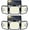 Linkable - 2 Pack, variant on Solar Flood Lights Outdoor, 256 LED 2500LM Motion Sensor Lights, 3 Adjustable Heads Security Lights, IP65 Waterproof, 270° Wide Lighting Angle Solar Powered Lights for Porch, Yard