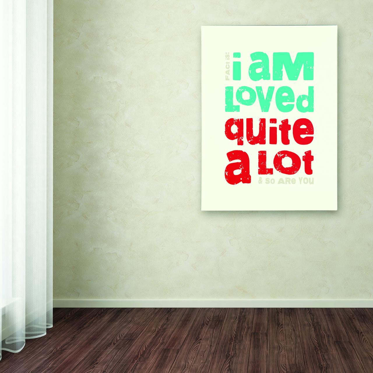 Trademark Fine Art "Loved a Lot II" Canvas Art by Megan Romo