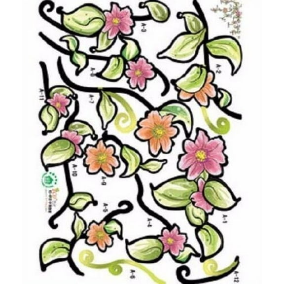 Wall Deco Sticker FLOWER 154-EC013 - S