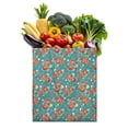 thumbnail image 1 of Botanical Garden Print Reusable Tote Bag - Spacious & Machine Washable Grocery Bag, 1 of 3