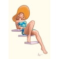 thumbnail image 2 of Hitte, Patrick 24x32 White Modern Wood Framed Museum Art Print Titled - Sur l escalier, 2 of 4