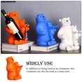 thumbnail image 3 of Toystoory Adornos Decoración Estatua Oso Polar Titular de dibujos animados Estante de vino Personaje Artesanía Muebles Gabinete Recuerdos Hogar Decoración del hogar Naranja Toystoory HA078829-02, 3 of 6