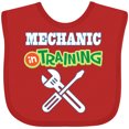 thumbnail image 3 of Inktastic Mechanic in Training Boys or Girls Baby Bib, 3 of 4