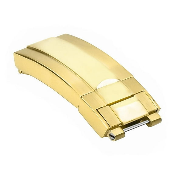 BUCKLE CLASP FOR ROLEX DAYTONA DATEJUST GMT LEATHER BAND 16 X 9 STRAP BAND GOLD