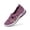Purple, variant on Women's On Casual Shoes Breathable Soft Sole Lightweight Shoes for Everyday Comfort Embroidered Detail Flat Shoes