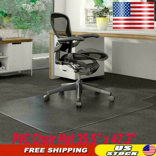 Office Chair Mat Hardwood Tile Floor Anti Slip Protector Computer Desk Pad 47x35 