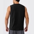 thumbnail image 6 of Cmfcve Men's Summer Tank Top Elastic Breathable Muscle Tank Top Crew Neck Sleeveless Under Vest, 6 of 6