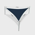 thumbnail image 2 of Covers & all Triangle Waterproof Sun Shade Sail with 4mm Cable at Edges, Shade Max+ 12 oz Polyester Resistant to Water & UV-Rays, Ideal for Indoor and Outdoor Use (8' x 8' x 8', Blue), 2 of 3