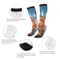 thumbnail image 3 of Fuzoiu Refreshing Citrus Splash Print Adult Stockings,Crew Socks,Unisex Fashion Socks, Casual Sports Socks,Comfortable Crew Socks for Everyday Wear and Sports, 3 of 6